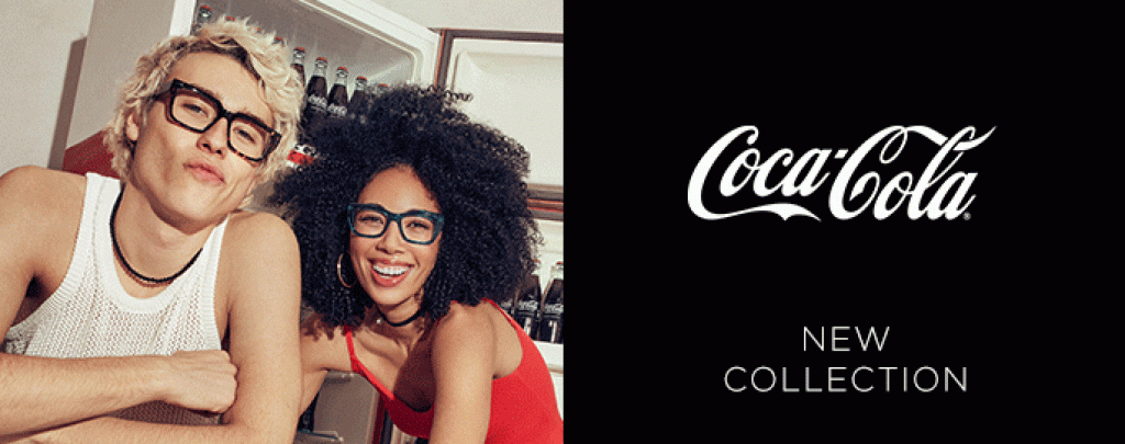 Even glasses can be Coca Cola